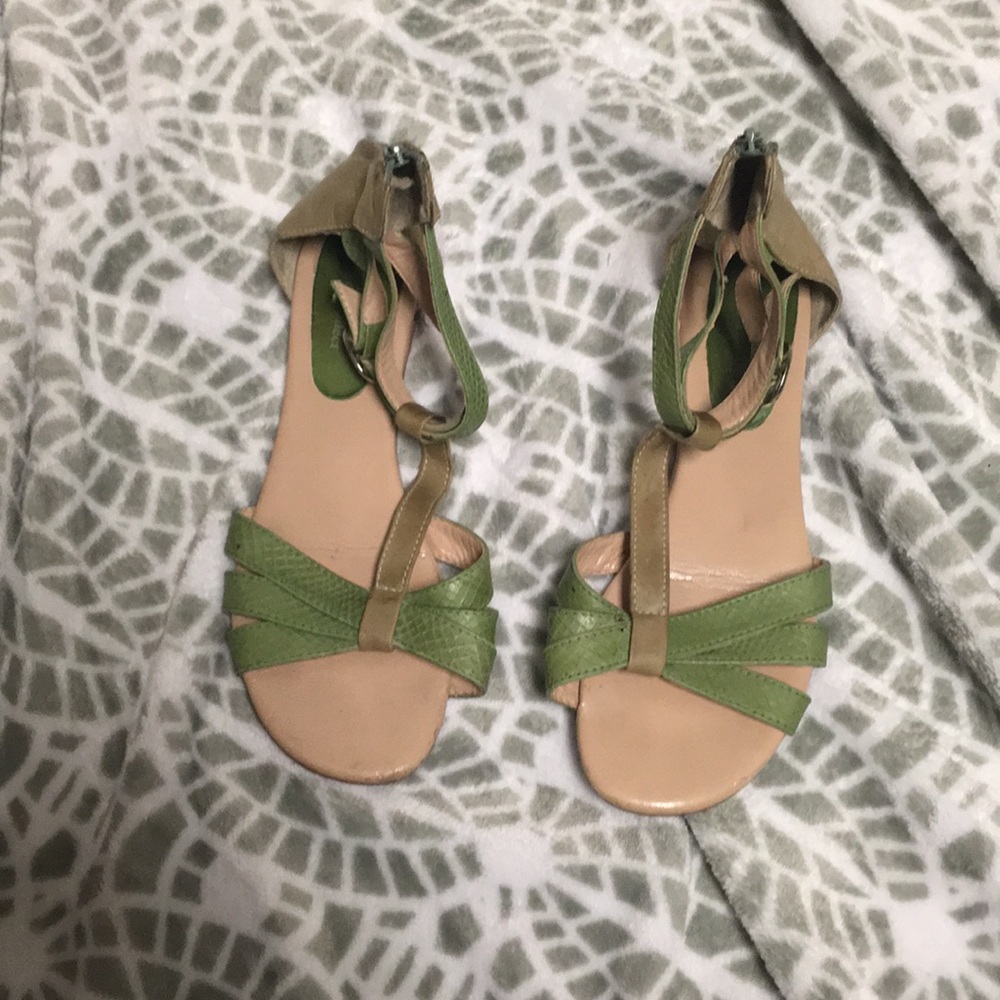 Green sandals